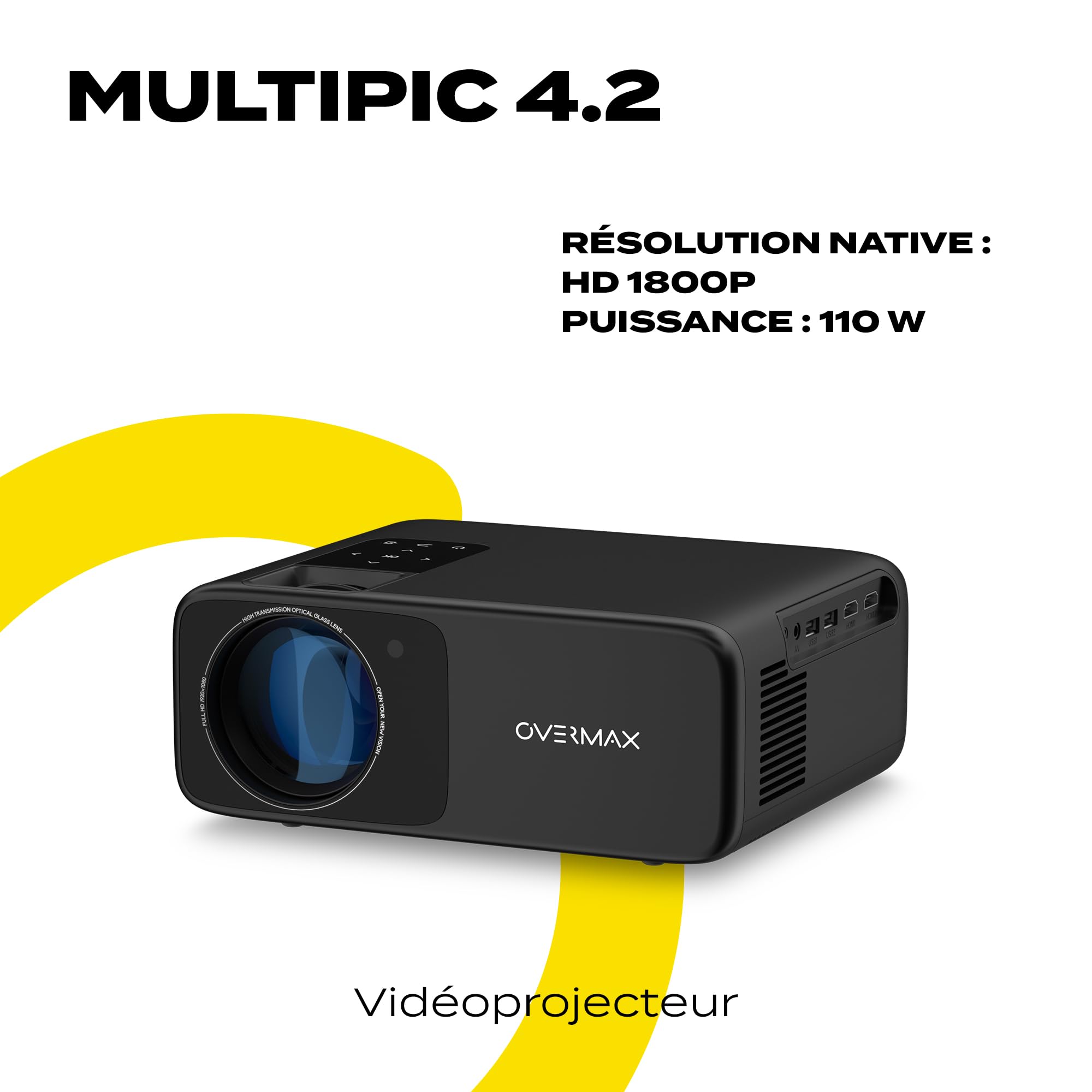 Image secondaire de Vidéoprojecteur Overmax Multipic 4.2 Full HD 1080p avec Wi-Fi et Bluetooth