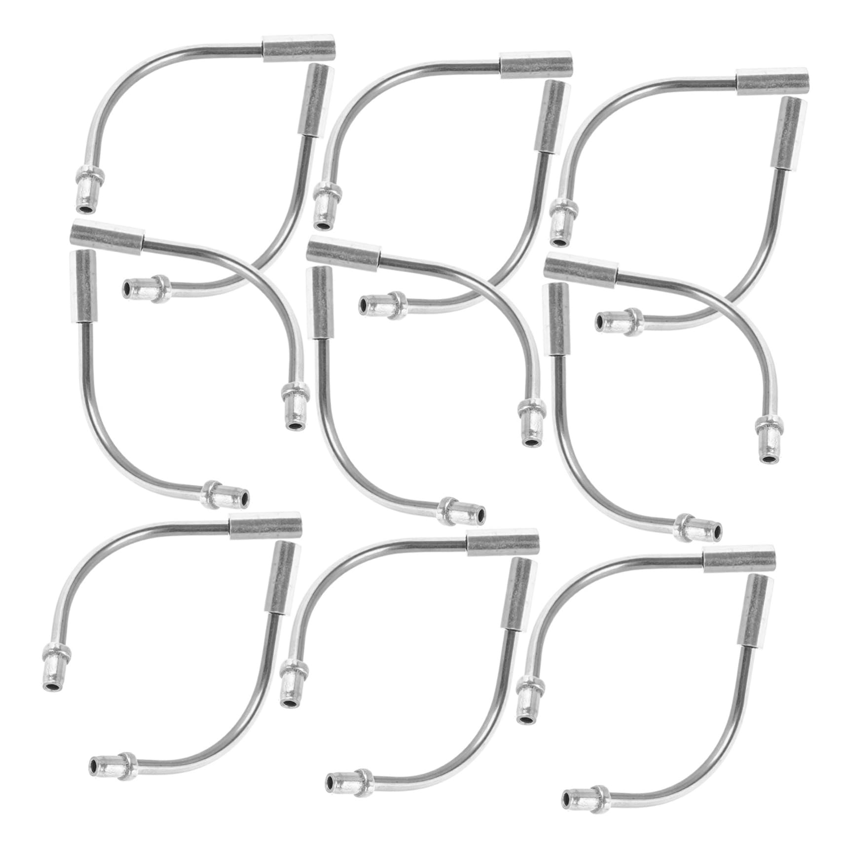 Yardwe Stainless Steel Bike Bend Pipe 20pcs Replacement Parts Smooth Elastic Cable Durable Easy to Install