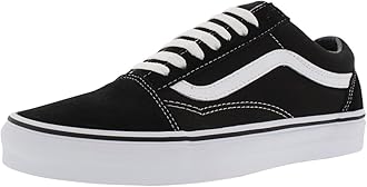 Vans Unisex Adults Old Skool Classic Suede/Canvas Sneakers, Black (Black/White), 9 UK (43 EU)