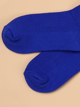 SHENHE Women's Ribbed Knit Cushioned Athletic Running Mid Calf Crew Socks