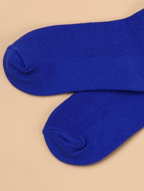 SHENHE Women's Ribbed Knit Cushioned Athletic Running Mid Calf Crew Socks