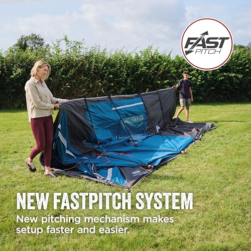 Coleman Fastpitch Victoria Falls 4 Tent | Quick 2 Minutes Setup | 2 Bedrooms|Compact 4 Man Tunnel Tent | 4 Person Family Tent | Festival and Camping Tent | 4500 mm Waterproof - Image 3