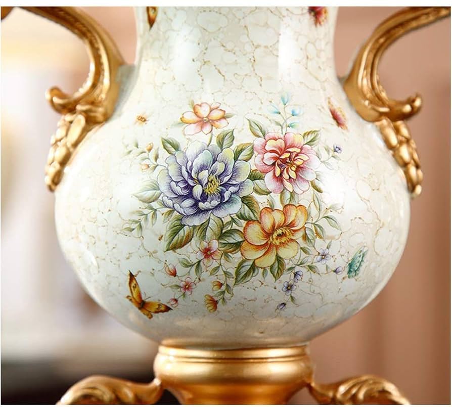 特大の花瓶 Amazon.co.jp: ヨーロッパスタイルのレトロな樹脂の大きな花の
