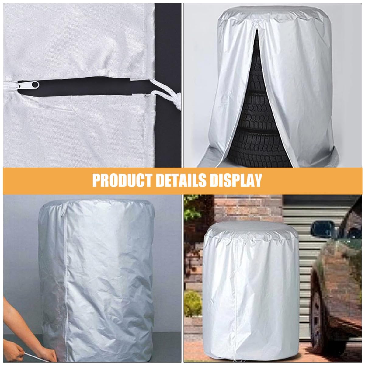 VALICLUD 2pezzi Copertura per Pneumatici di Scorta per Rimorchio Camper Auto Protezione Anti-uv Resistente Intemperie Robusto Adatto per Suv Veicoli Fuoristrada Rv e Rimorchi