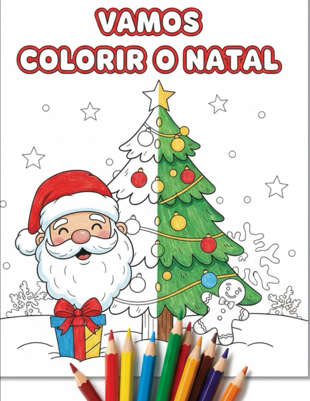 Natal para Colorir: Vamos colorir