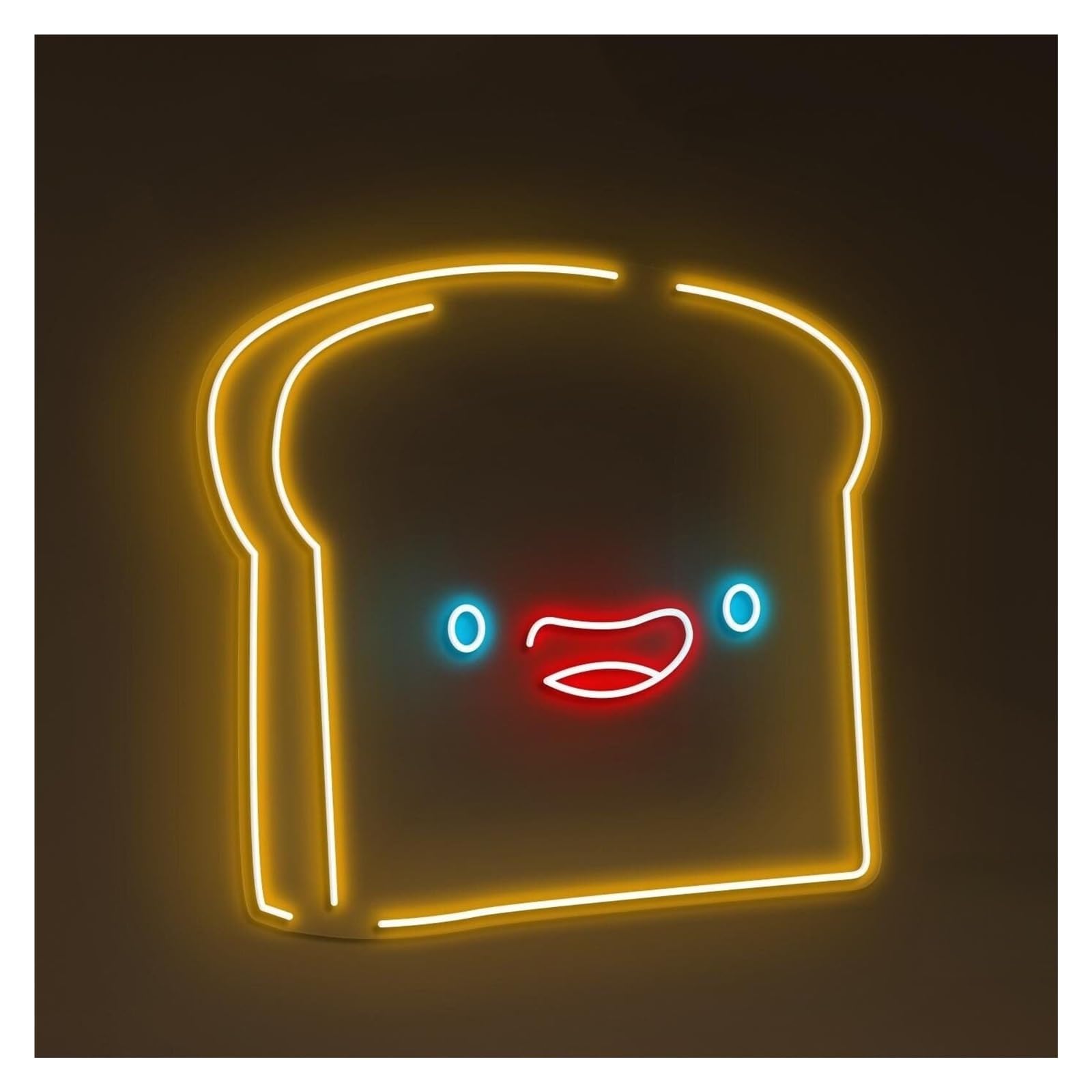 Rongch One Color Hanging Art Signs Toast Neon Sign Handmade, 42Cm