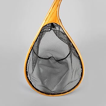 HIDE　ウォルナット瘤杢★内径縦55cm★超大型ランディングネット Amazon | オルルド釣具 ランディングネット 木製 渓流・管釣り
