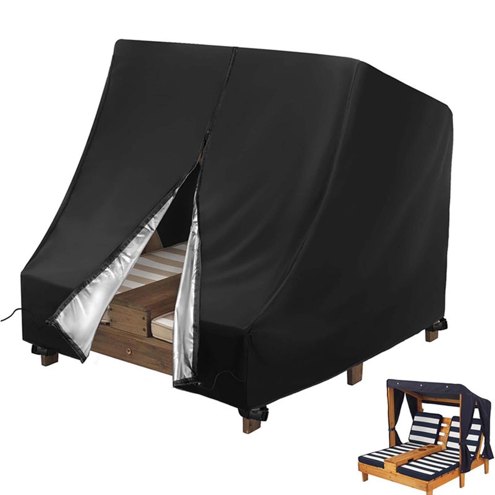 Protection de chaise longue extérieure en tissu technique étanche