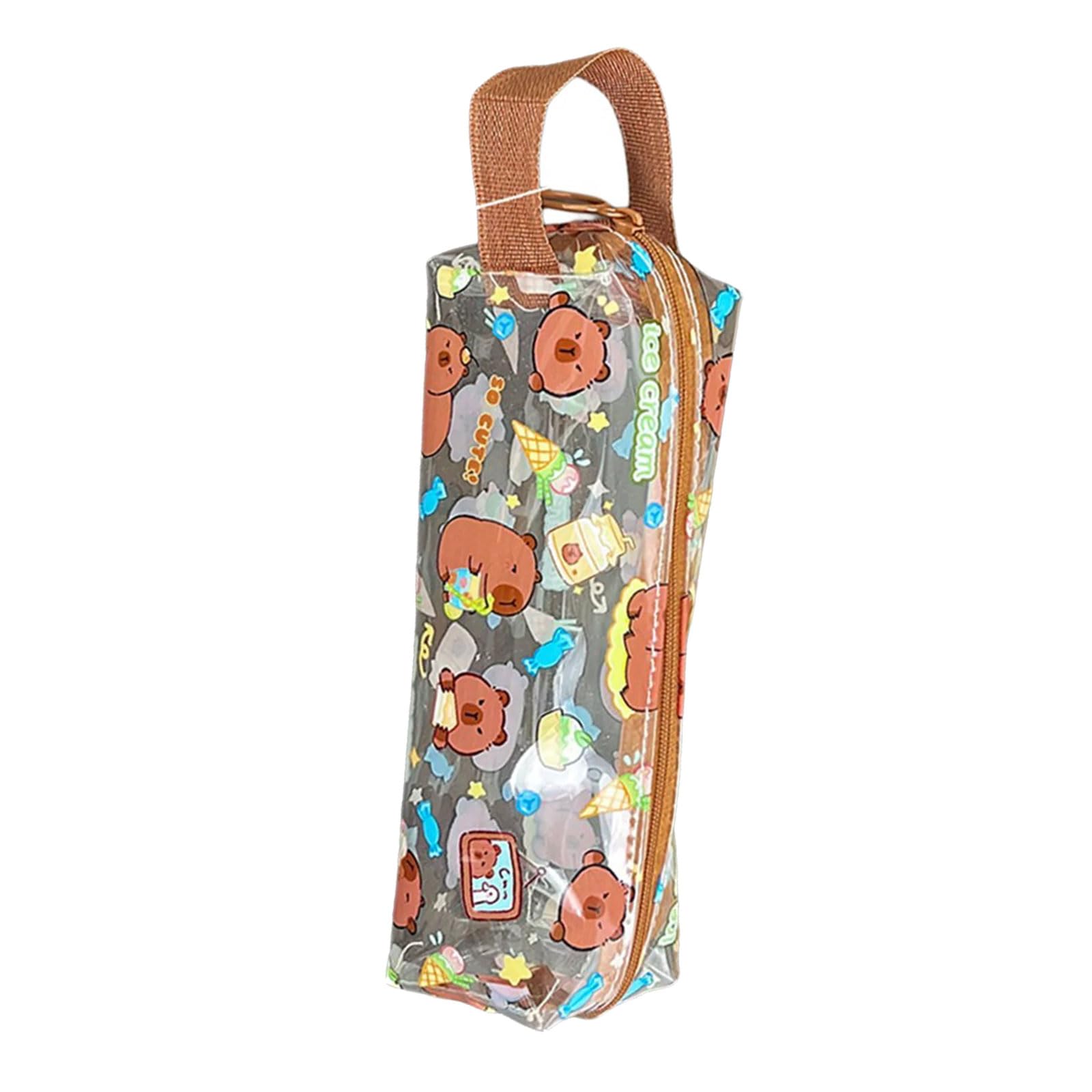 Xinsheinelry Simple Pen Case Clear Pencil Bag Aesthetic Pencil Animal Bag School Supplies Animal Pouches Aesthetic