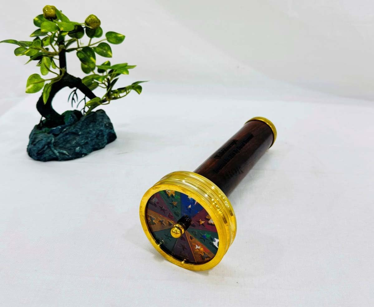 Handmade Unique Kaleidoscope Solid Kaleidoscope for Kids Kaleidoscope Kaleidoscope Brass Birthday Gift