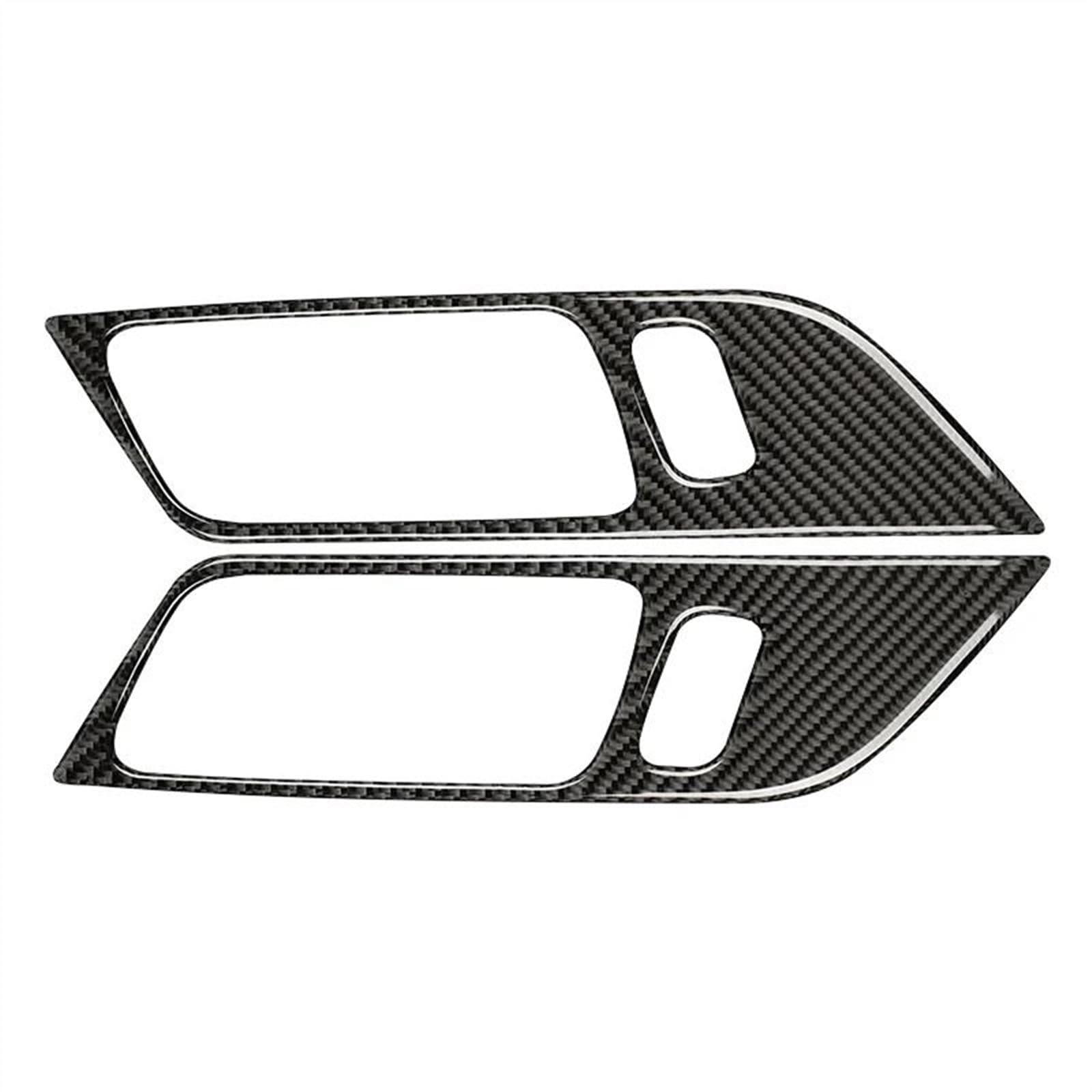 Piwine Style B Black Door Handle Frame Decoration Cover For Ford For Mustang Gt 2015-2021 Car Interior Accessories Modification Sticker