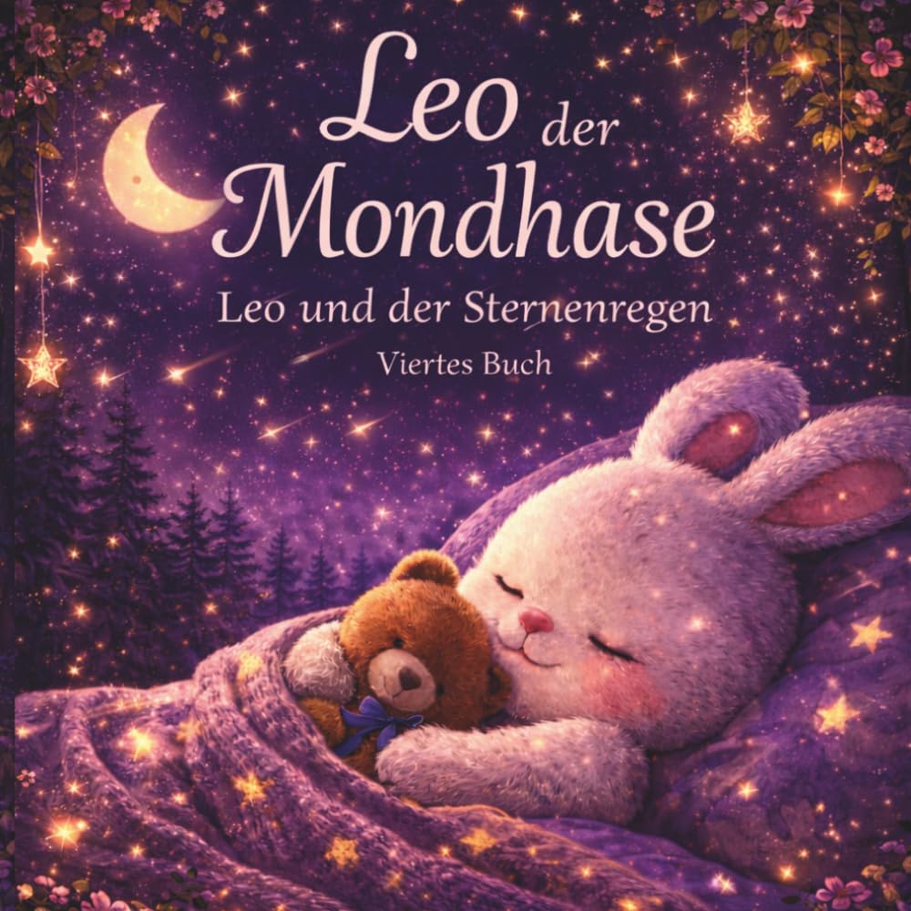 Leo der Mondhase - Leo und der Sternenregen: Eine liebevolle Gute-Nacht-Geschichte für Kinder von 3-6 Jahren