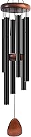 Bursvik 37" Large Black Aluminum Wind Chimes - Tuned B Major Pentatonic for Zen Garden Patio Relaxation & Gifts