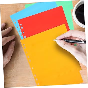 Amazon | Toyvian インデックス a4 11穴 インデックスカード PP