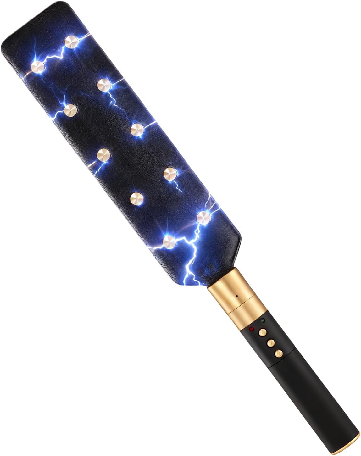 Romi Electric Shock Leather Spanking Paddle Hand Beat Sex Paddle Fetish SM Restraint BDSM Bondage Sex Toys Role Sensory Play for Women Men Couple