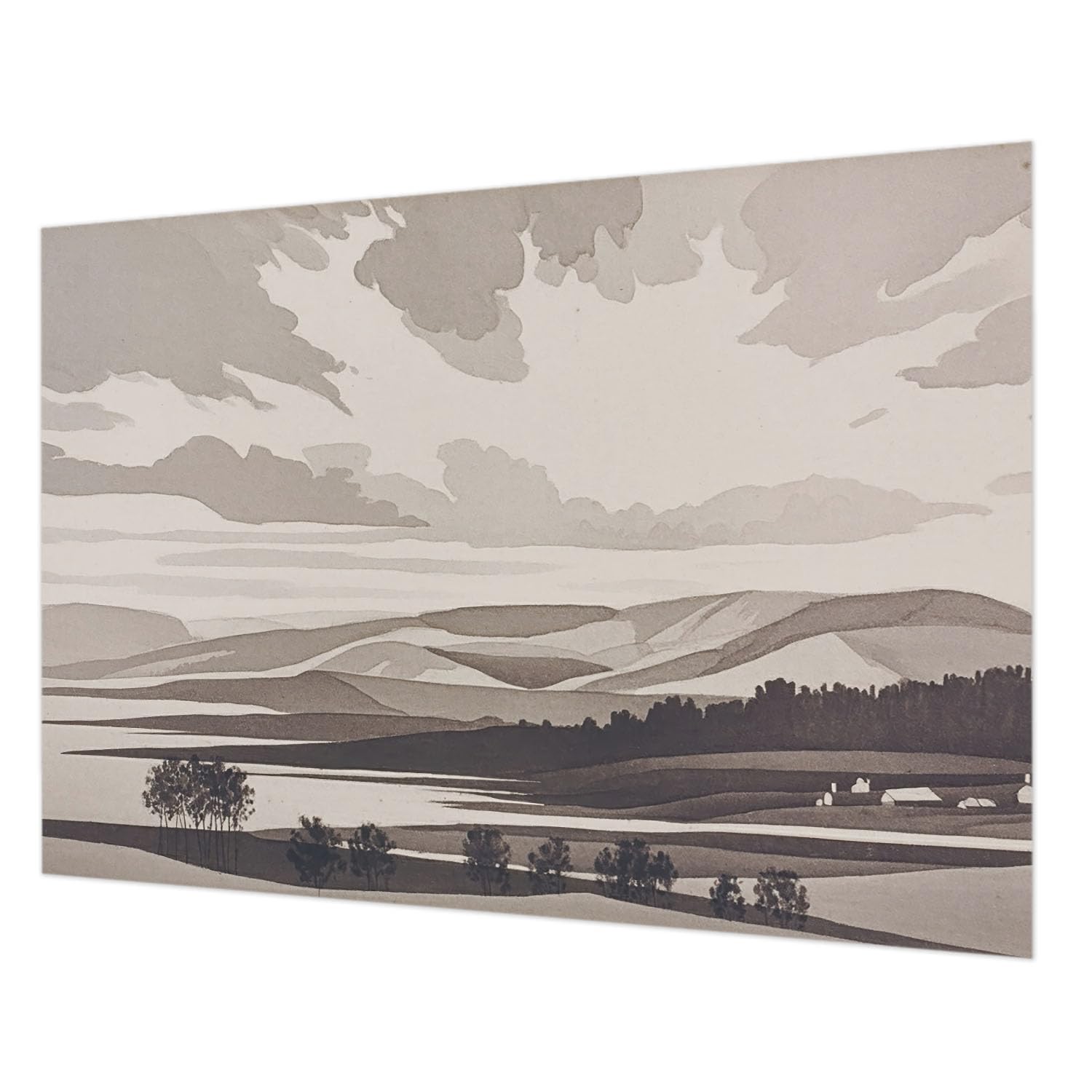 Papier peint intissé chambre paysage paisible Tulup décoration salon 208x146