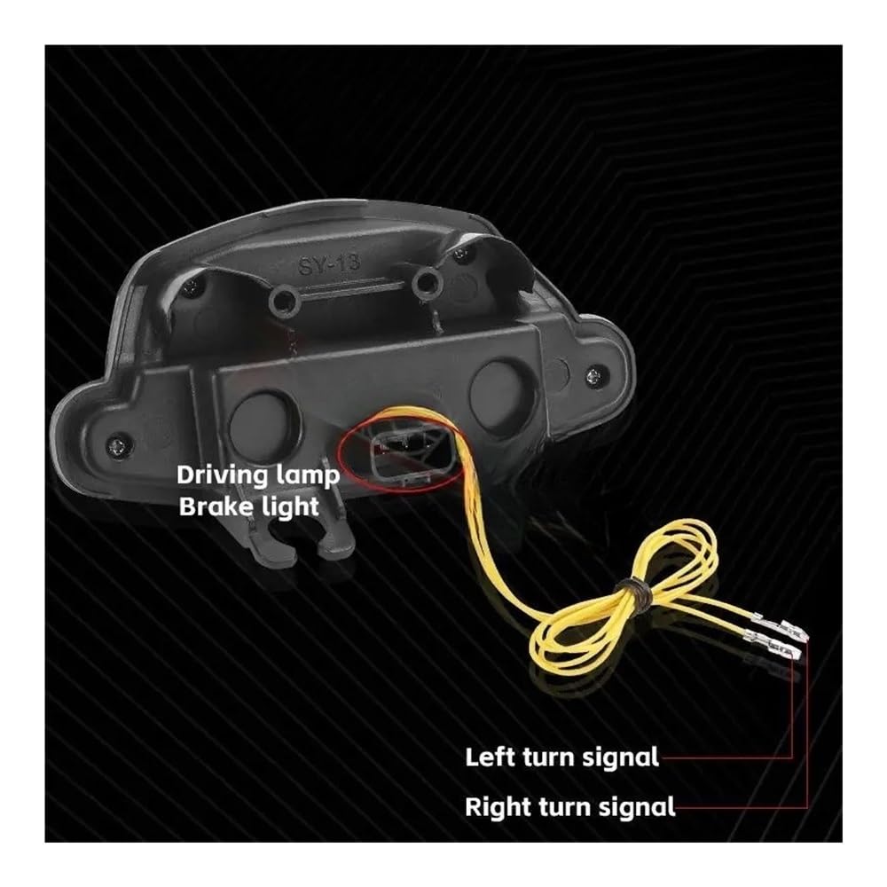 clignotant arrière Feu stop arrière intégré pour moto 12 V pour GSX S750 750Z S1000 S1000F Z, clignotant E11