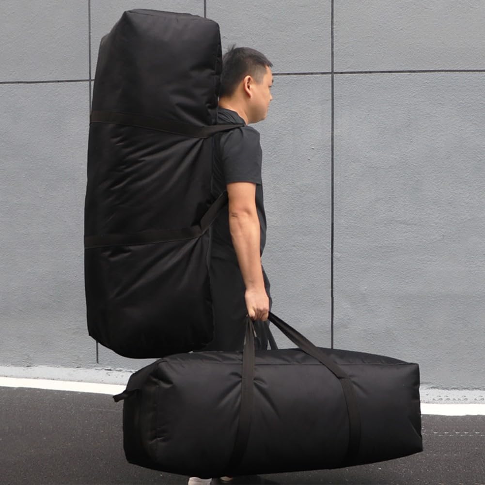 Extra Large Duffle Bag for Travel, Heavy Duty Camping Waterproof 55L/100L/150L Travel Bag Handbag Super Large Waterproof Dry Camping Traveling Duffle Bag(100L 90 * 38 * 30cm)