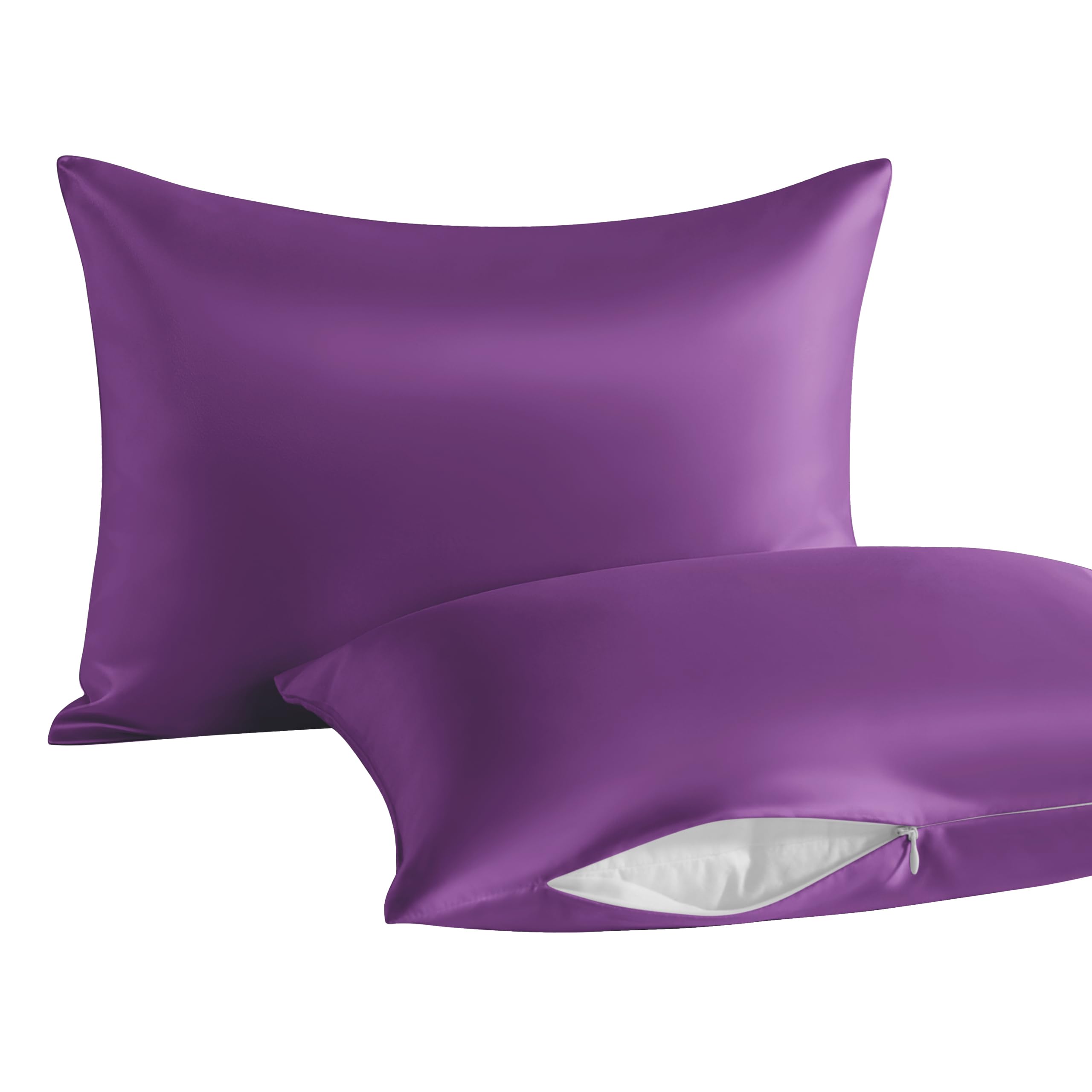 NTBAY Toddler Pillows with Pillowcases Set, 4 Piece 13 x 18, Purple