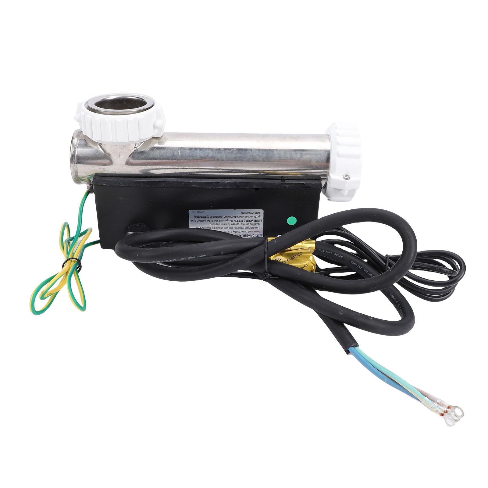 Sonew 3KW Wanna z Hydromasażem Termostat Grzejnik Regulator Temperatury Ogrzewania do Przenośnego Basenu Wanna SPA 1280L pojemność Stal Nierdzewna IPX5