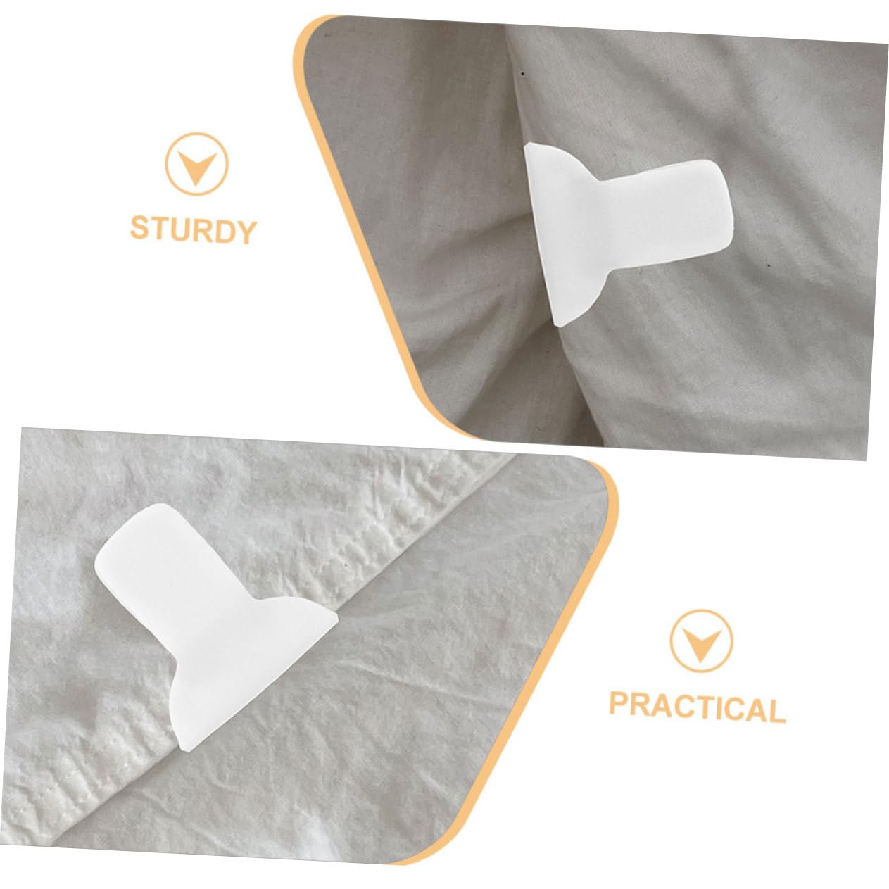 MOLUCKFU 2sets Non-Slip Sheet Fastening Straps Duvet Clips Fasteners Bed Sheet Clips Fasteners Blankets Quilt Fixing 12pcs*2