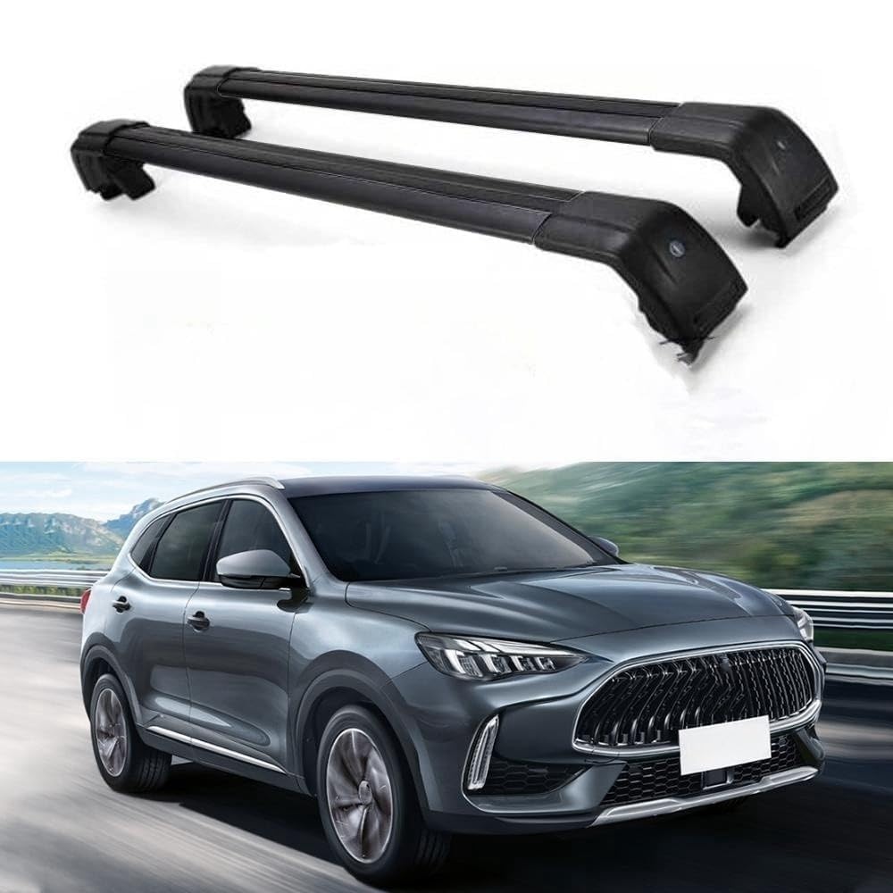 INRNT Car Roof Rail Bars Rack for MG HS 2019-2024,Bike Luggage Rack Dirt-resistant Cargo Rooftop Set Exterior Accessories