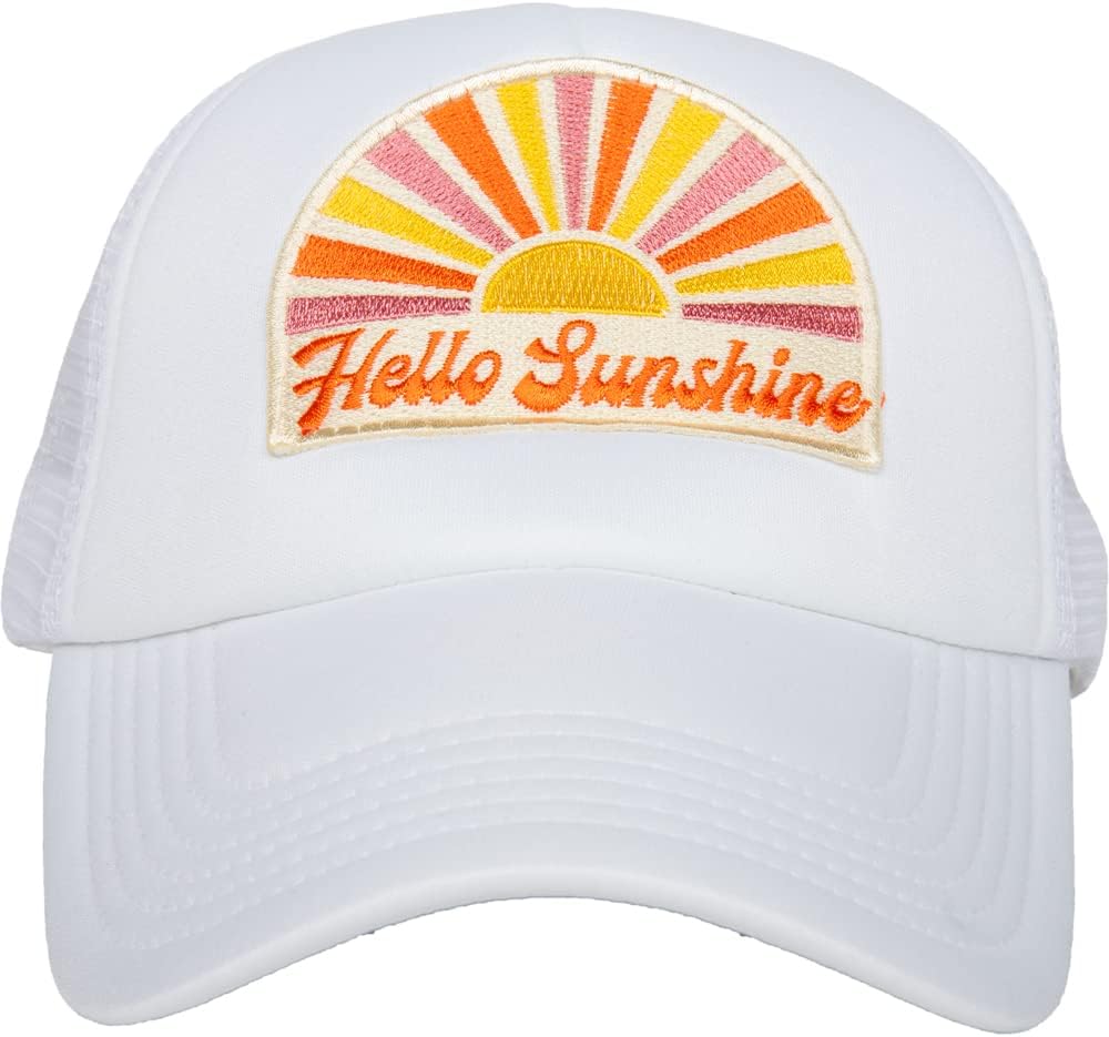 KATYDID Hello Sunshine Baseball Hat - Trucker Hat for Women - Stylish Cute Baseball Cap
