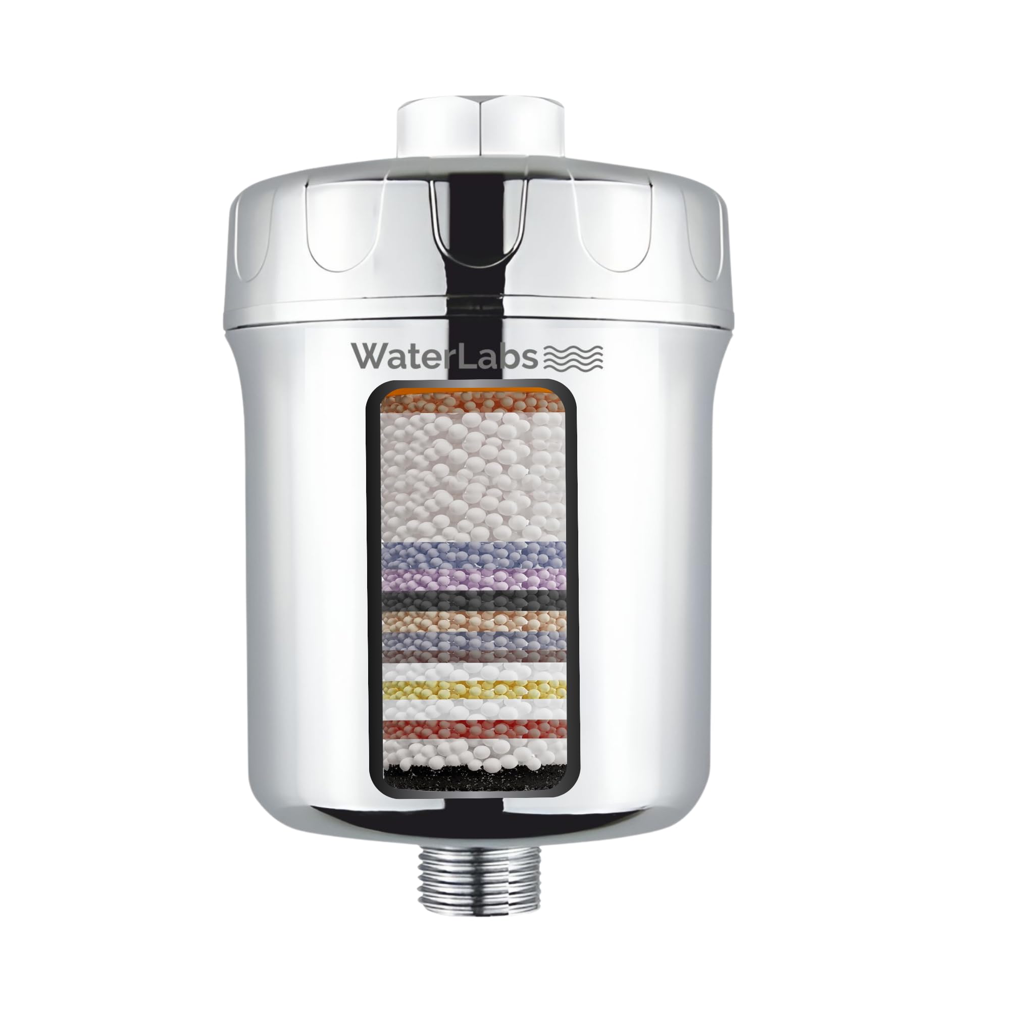 WaterLabs 20 Stage Shower & Tap Water Filter for Hard Water & Chlorine | Bathroom Filter for Hair Fall & Dry Skin | Reduces Rust, Sediment & Scale | Universal Fit (HL-29)