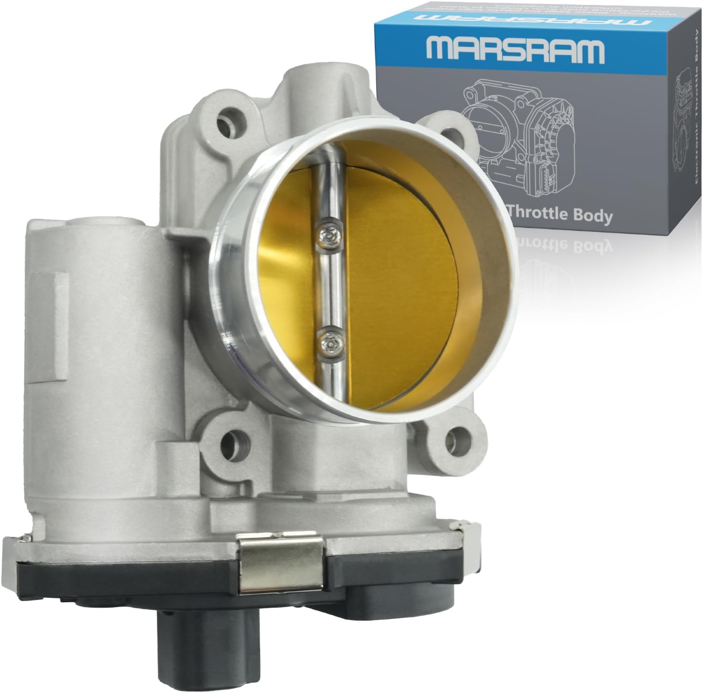 Marsram Throttle Body Compatible with 2008 2009 2010 2011 Chevy HHR Malibu, GMC Terrain, Buick Allure Lacrosse, Pontiac, Saturn Sky, 2.4L L4, Replaces