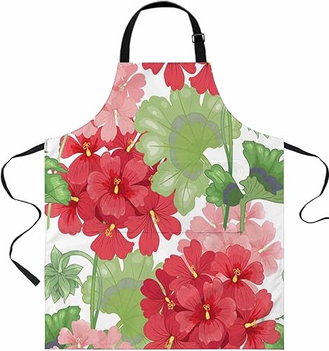 Kitchen Cooking Apron Server Aprons,Hockey Sport Theme Chef Aprons Waterproof Apron Kitchen Aprons for Women Men
