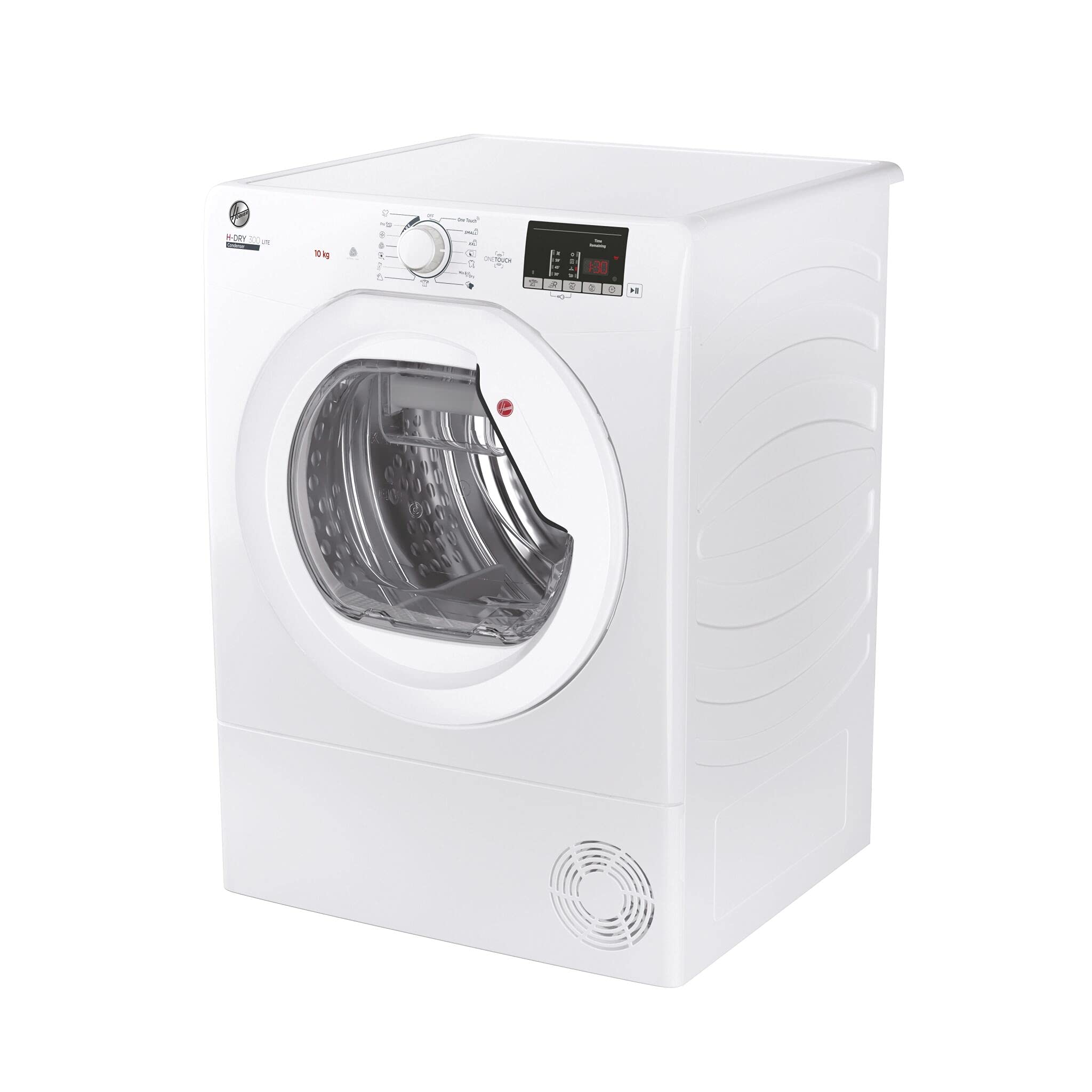 Hoover HLEC10DE H-Dry 300, 10kg, Condenser Tumble Dryer, Aquavision, White, Sensor Dry, NFC — view 2