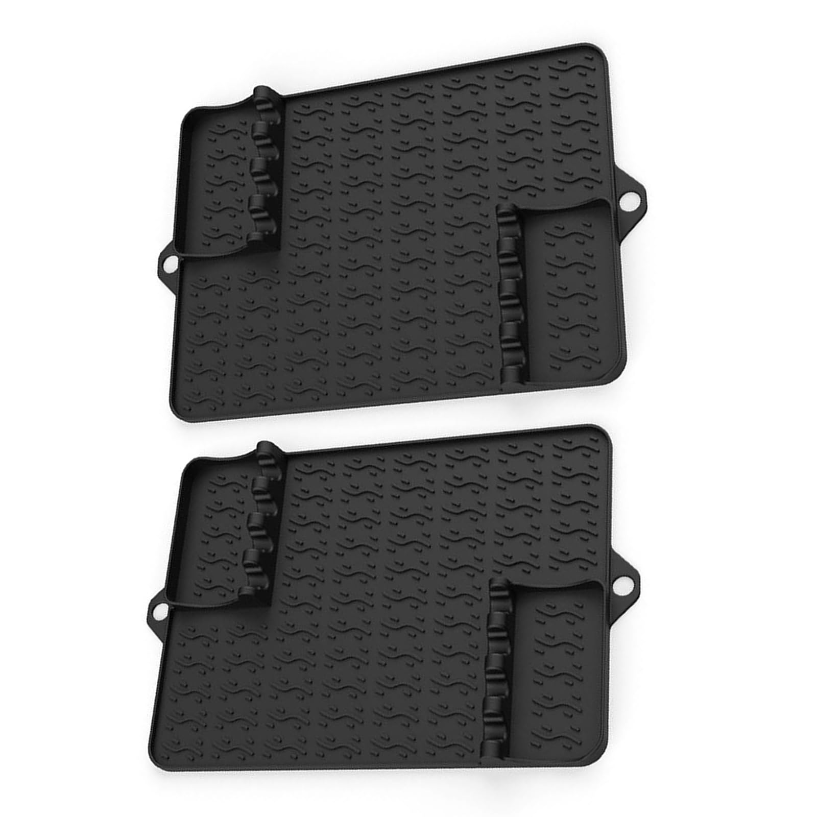 Ljmyy 2Pcs Nonstick BBQ Grilling Mat Waterproof Barbecue Tool Mat Kitchen Grilling Pad Suitable for Picnics Family Gatherings Silicone Spatula Rest