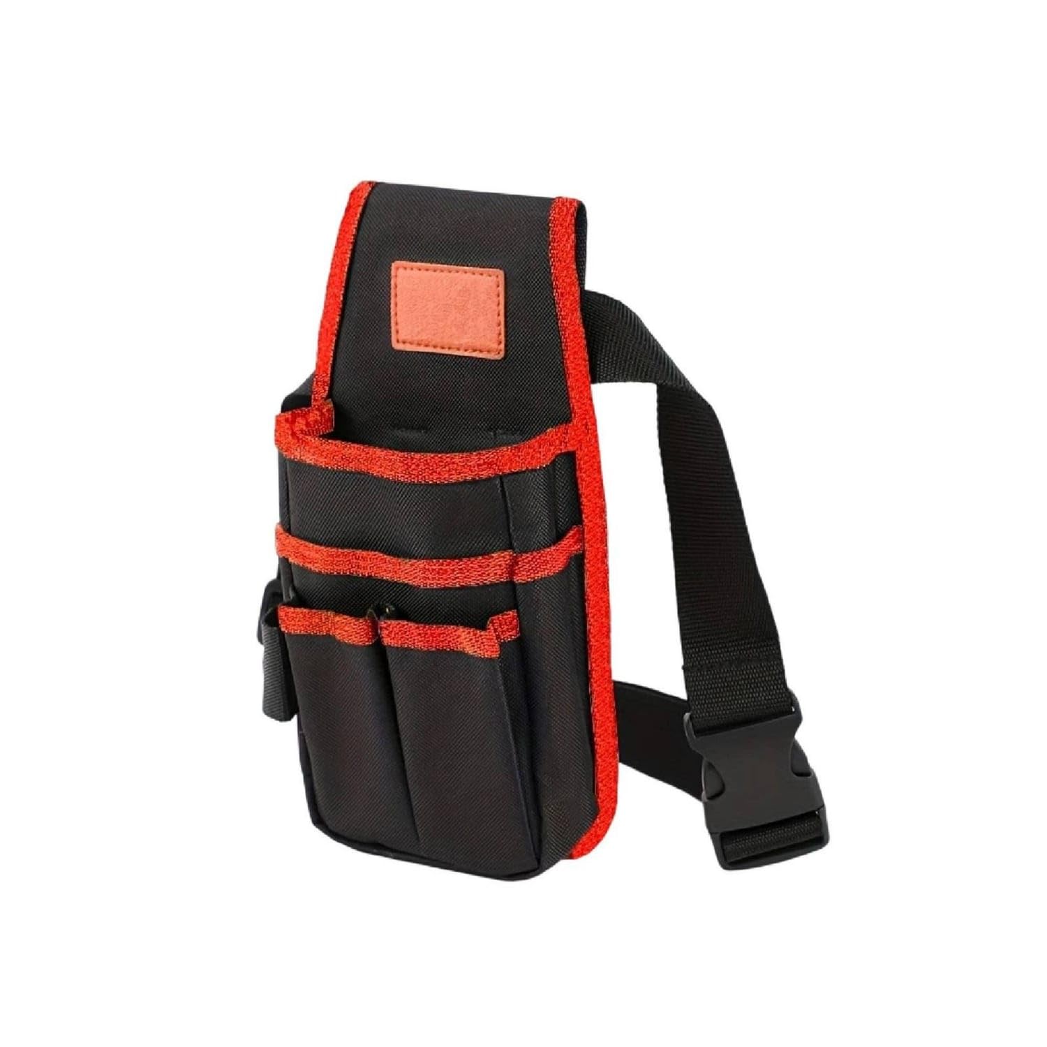 Multi-Pocket Tool Waist Bag Heavy-Duty Waist Tool Bag Adjustable Utility Organizer Pouch Wear-Resistant for Handymen, Electricians, Carpenters, Home Repairs, Jobsite, Construction, Red, Jh-801-image-19