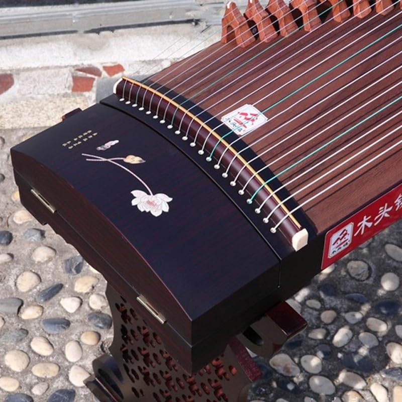 JITEM Guzheng, Traditional Chinese 21-String Instrument, Handmade Solid Wood Performance-Grade Guzheng, Suitable for Beginners and Professionals(Color:25)