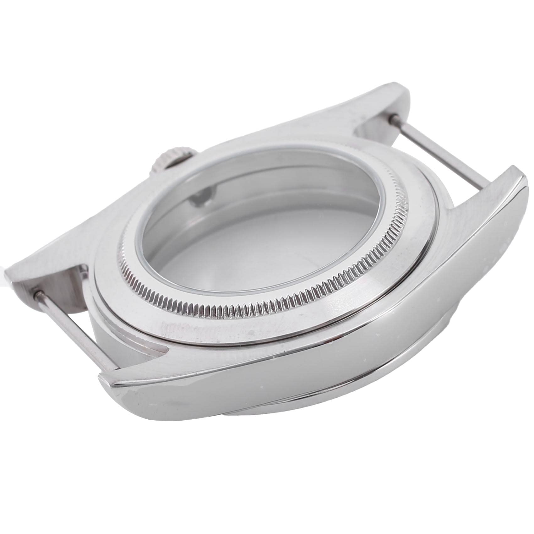 Grimmstr 39mm Stainless Steel Polished Case Sapphire Glass Fit NH35/NH35A NH36/NH35A Movement, Transparent Back Cover Unisex-Adults Modern Style Enthusiasts Watch