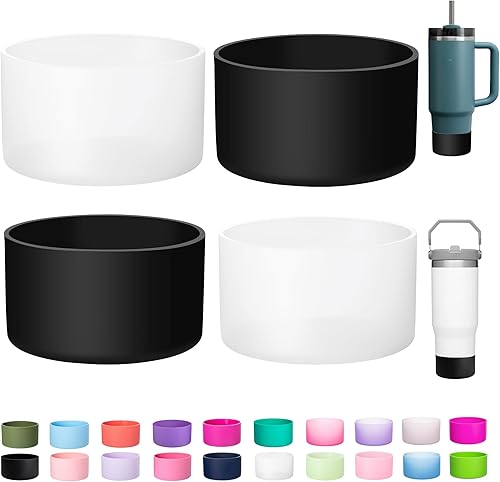 Miniatura 28 de Stanley - Paquete de 2 botas de silicona para vaso Stanley 40 de 30 oz Quencher Adventure, IceFlow 30 de 20 onzas, protector de copa Stanley