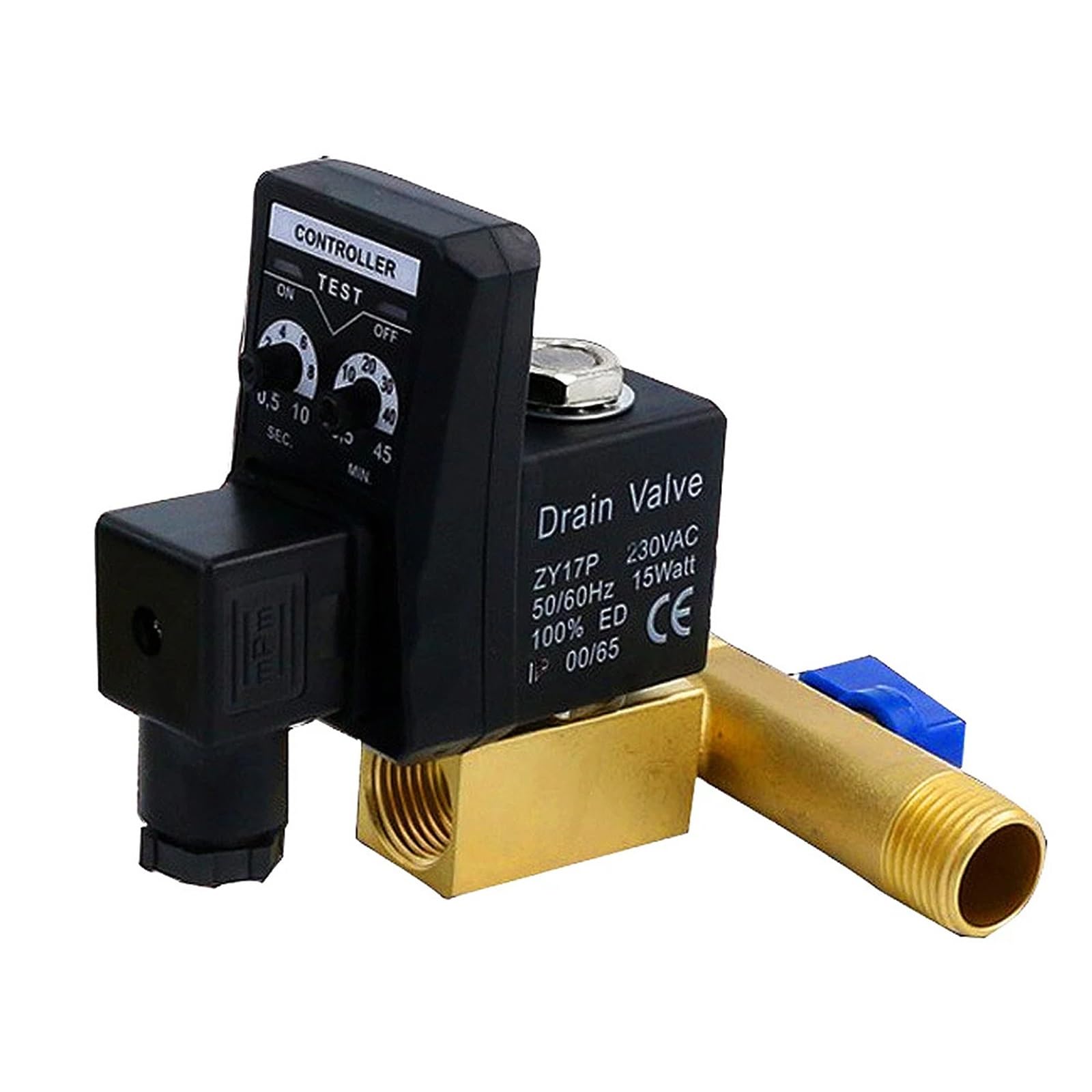 1/2 "DN15 Automatyczny elektroniczny ociekacz do naczyń 12 V/24 V DC 110 V/220 V AC regulator czasowy zawór spustowy zbiornika gazu włącznie z (Ac220V, OPT-A)