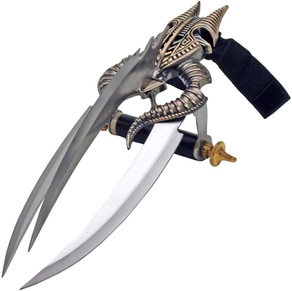 Alien Head TriBlade Hand Katar Hunting Knife Martial