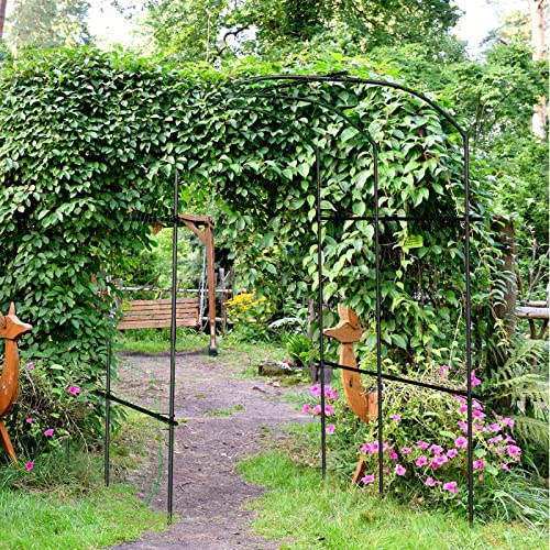 Tall Garden Arch Trellis For Climbing Plants Outdoor, 87In Tall Metal Plant Support Trellis For Climbing Vine Vegetable/Fruit/Flower Outdoor Yard Lawn Garden Arch Tunnel Trellis #TOP6