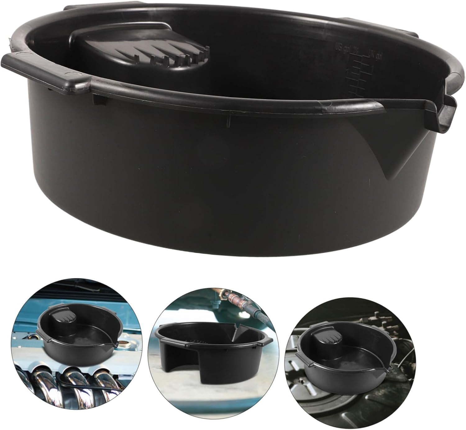 Automotive Oil Drain Pan for Efficient Fluid Collection Leakproof Waste Catch Tray for Engine Oil Automotive Fluids Durable Drip Catcher Tool for Vehicle Maintenance
