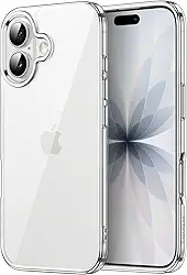 JETech Capa para iPhone 17 6,3 Polegadas, Case Protetora de Telefone à Prova de Choque, Anti-Amarelecimento, Parte Traseira Transparente Anti-Riscos (Claro)