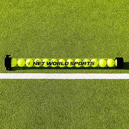 Vermont Tennis Ball Pick-Up Tube - Simple Tennis Ball Collection  15-Ball Capacity (Regular Tennis Balls) | Long-Lasting PVC Construction | Top Rubber Lock Strap