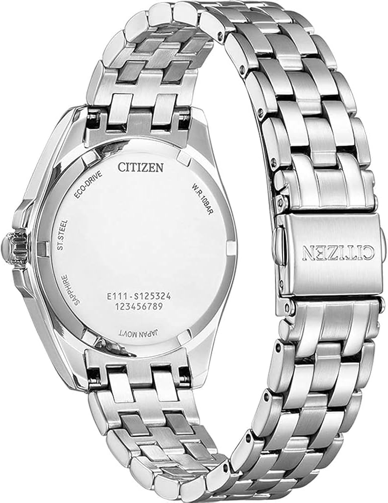 Citizen Women's Analogue Japanese Quartz Watch with Stainless Steel Strap EO1210-83L, Silver - Image 3