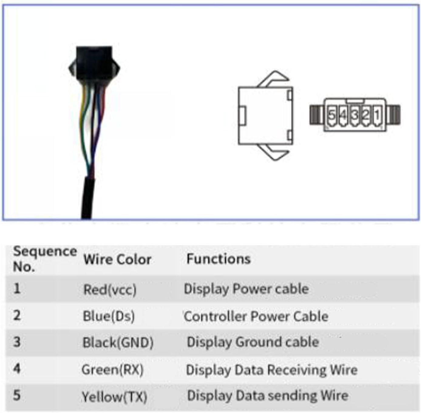 Electric LCD Display, S866 Cycle Computer 24V 36V 48V Electric Scooter Control Panel with Plug for Electric LCD Display Display