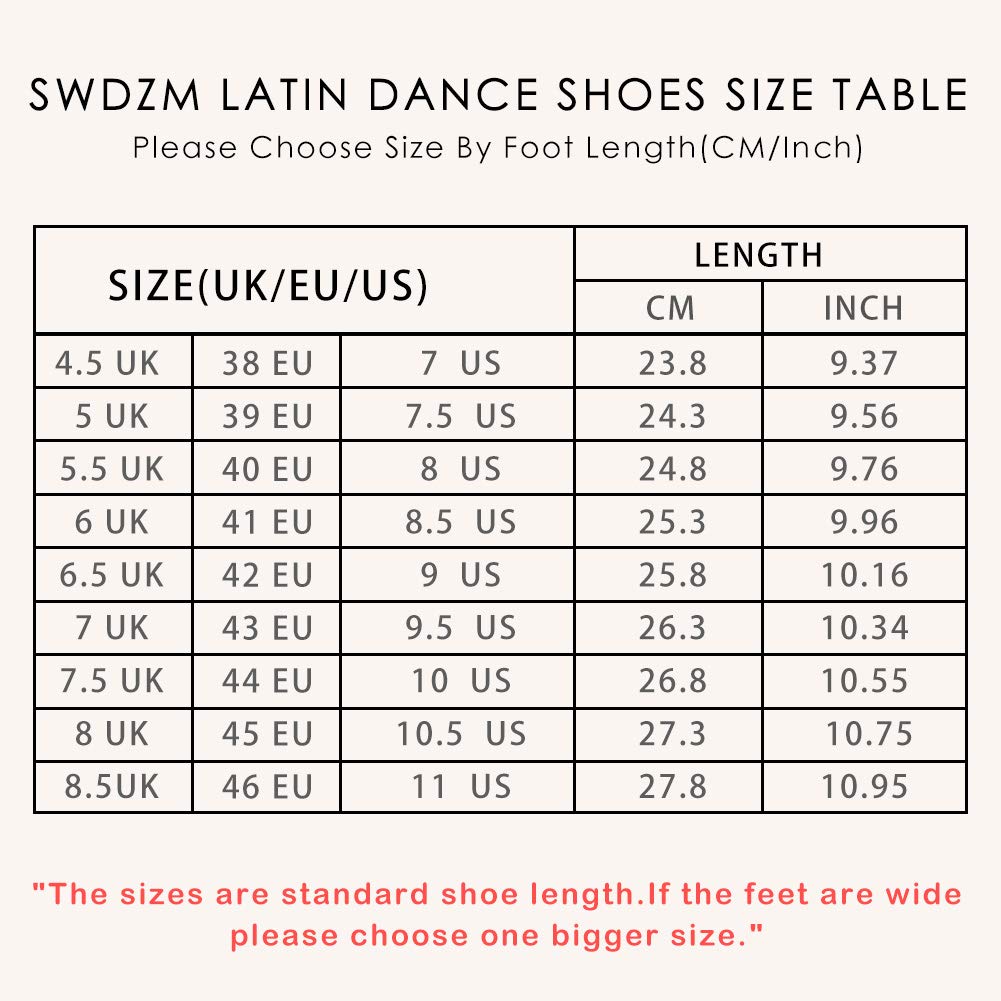 SWDZM Chaussures de Danse Homme Standard Latin Salsa Danse Chaussures,Modello-9015