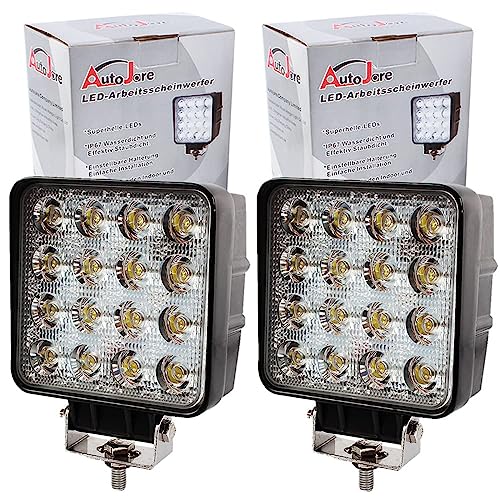 Fari Da Lavoro LED AUTO 2X 48W 12V 24V Auto Faretto Trattore