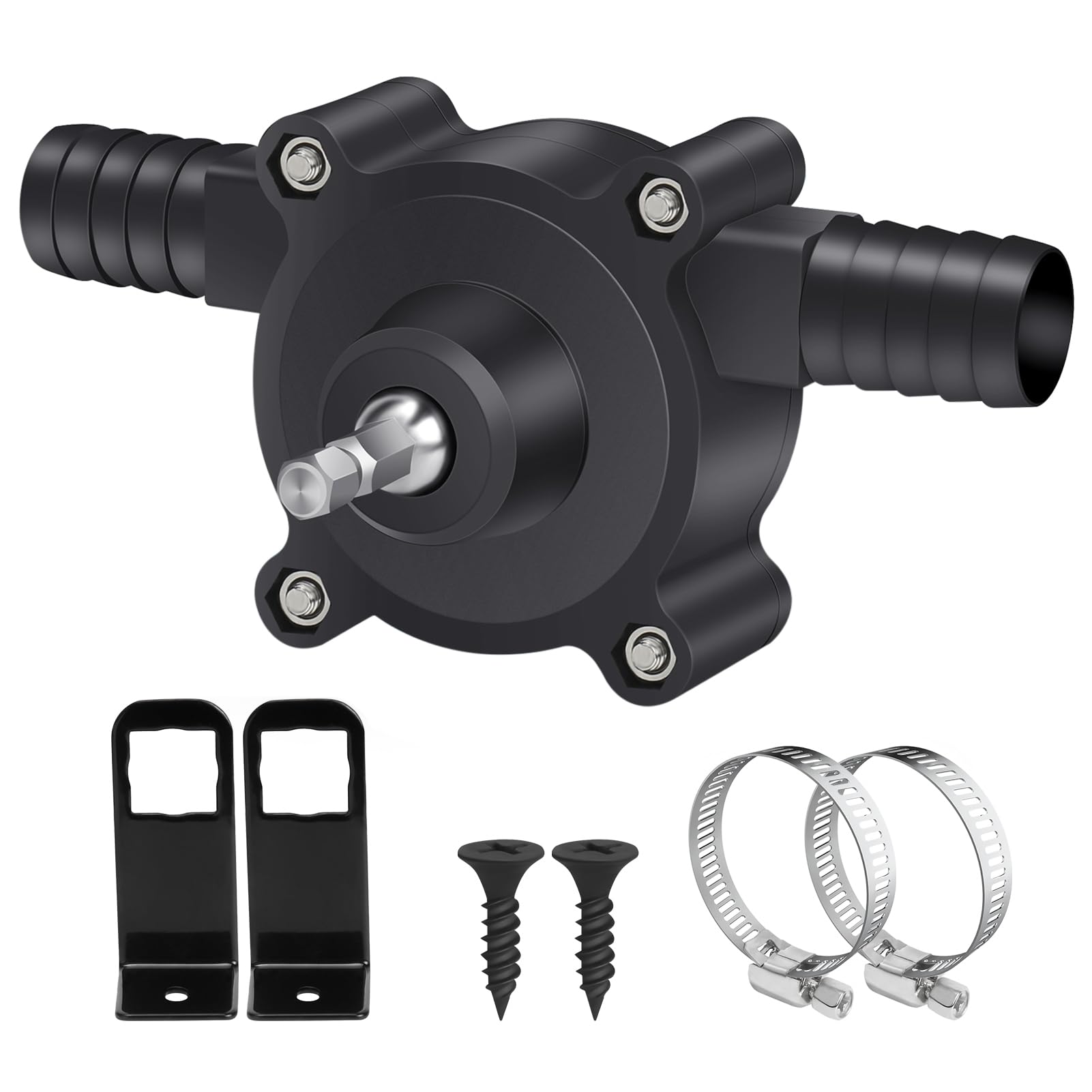 Pompe Perceuse Électrique Pompe de Forage Manuelle Mini Pompe à Eau | Pompes de Transfert auto-amorçantes Vitesse pour Diesel Huile Liquide Eau Fioul Maison Jardin Mini Piscine Fontain