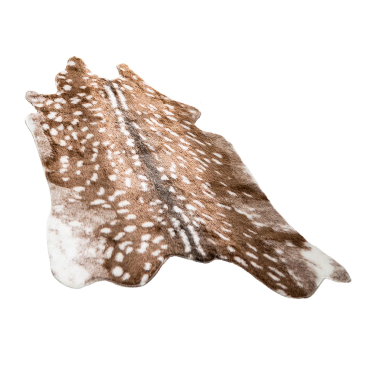 Tapis de cerf sika 78x108 cm en fausse fourrure douce pour sol de salon