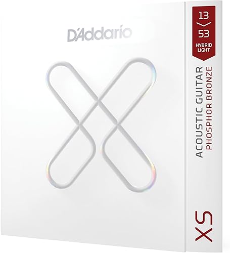 Miniatura 20 de D'Addario Cuerdas para guitarra acústica, XS Phosphor Bronze Coated, XSAPB1256, Calibre Light Top/Medium Bottom 12-56, Juego de 6 cuerdas, Paquete