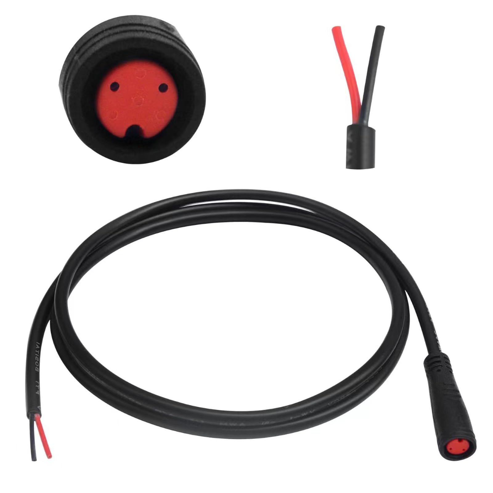 EDENCOMERS Ebike Extension Cable 2pin/3pin/4pin/5pin/6Pin Male/Female Line with Waterproof Plug Single Connector for DIY Electric Bicycle Display Throttle Light Ebike Accessories